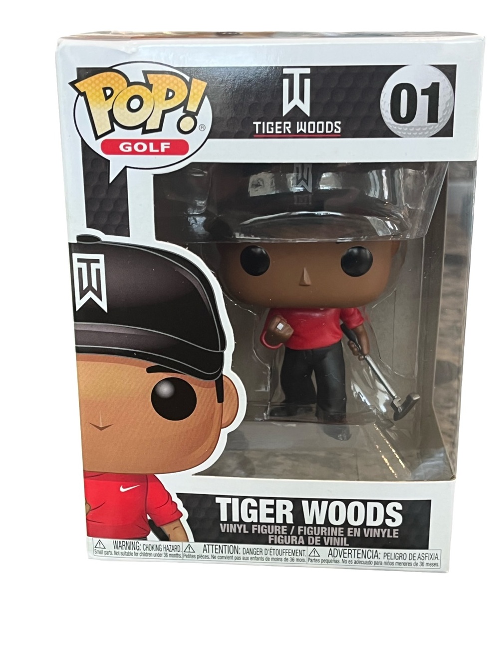 Funko POP! Golf Tiger Woods Vinyl Figure - Black & Red